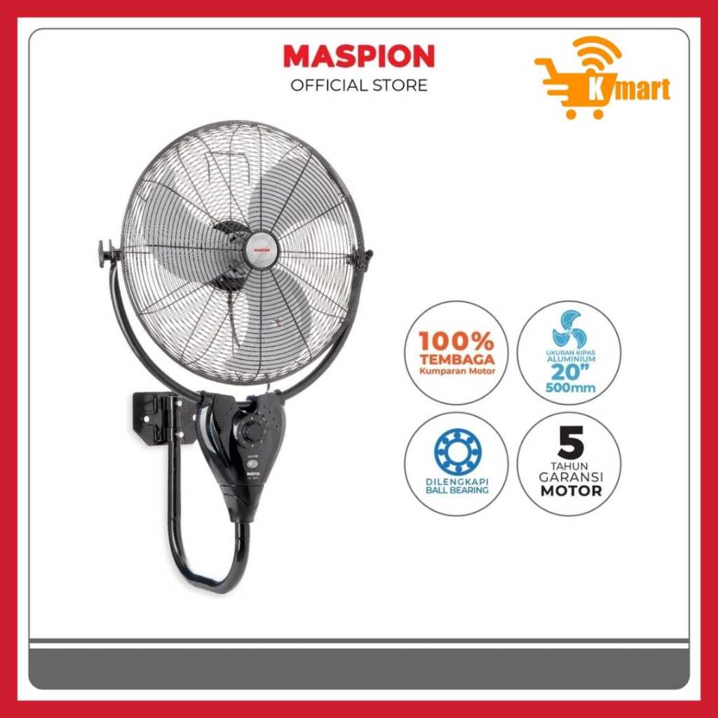Maspion PW501 Wall Power Fan 20 inch/PW-501W