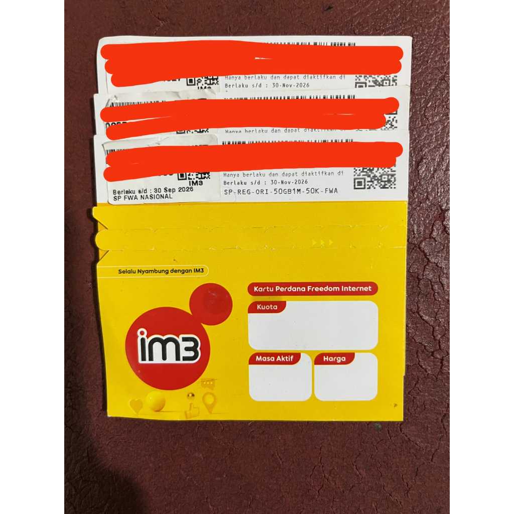 Kartu Perdana Indosat Hifi Air Kosongan Tidak Ada Kuota