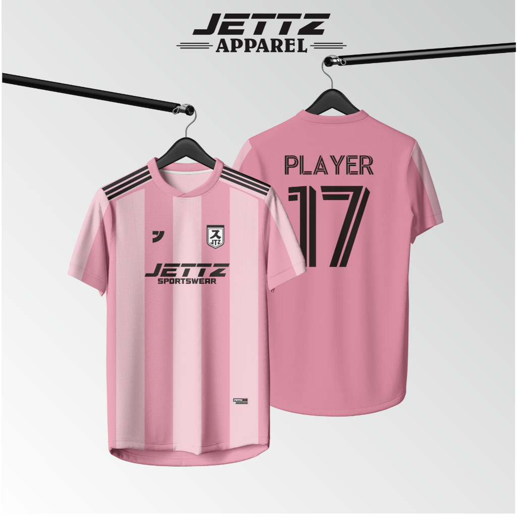 Jettz - Jersey Futsal Custom Full Printing Bahan Milano Setelan Warna Pink | Jersey Bola Bebas Custo