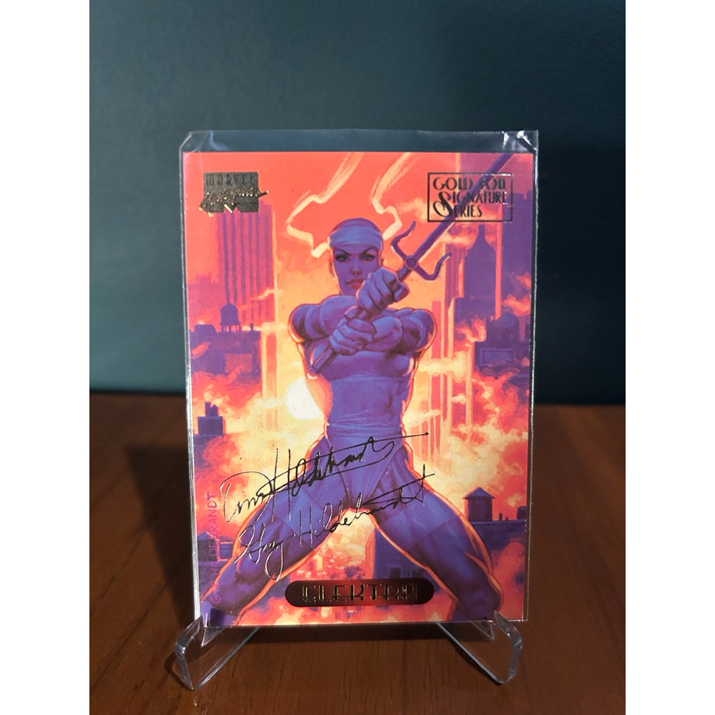 Kartu Marvel Masterpieces 1994 Signature Series ELEKTRA