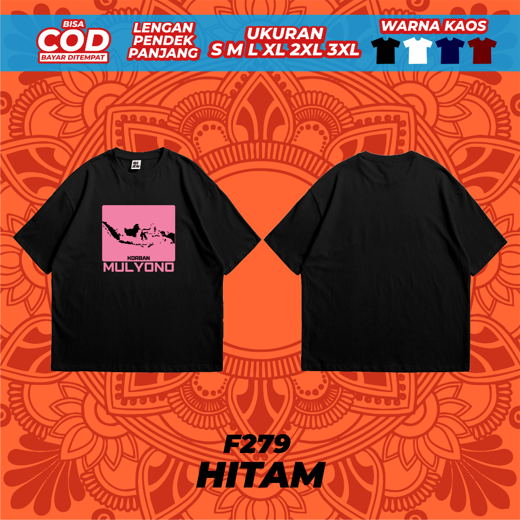 Kaos Pria Mulyono Korban Tshirt Murah Baju Distro Trend 2026 Kaos