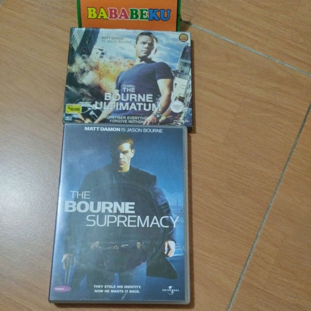 VCD Original The bOurne Ultimatum dan The bOurne Supremacy bekas