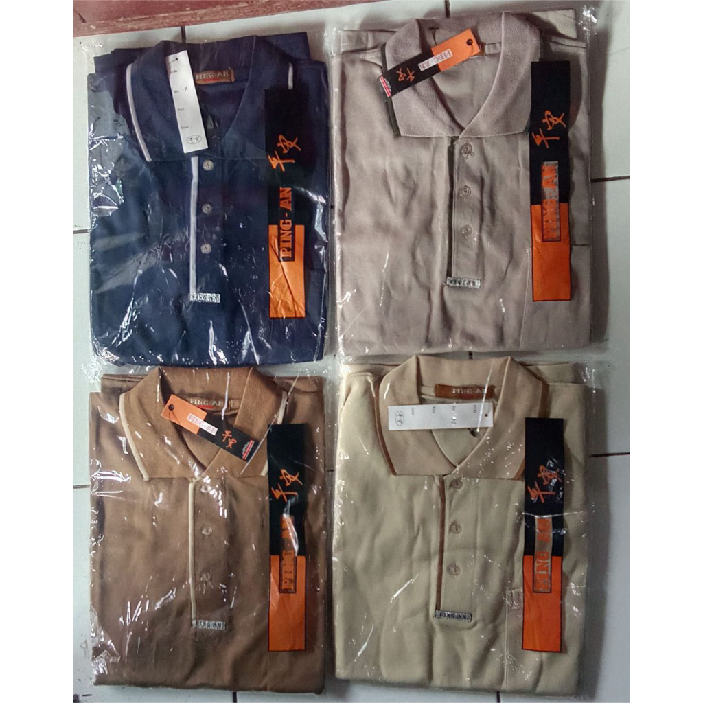 Kaos Kerah Laki Laki Ping-An