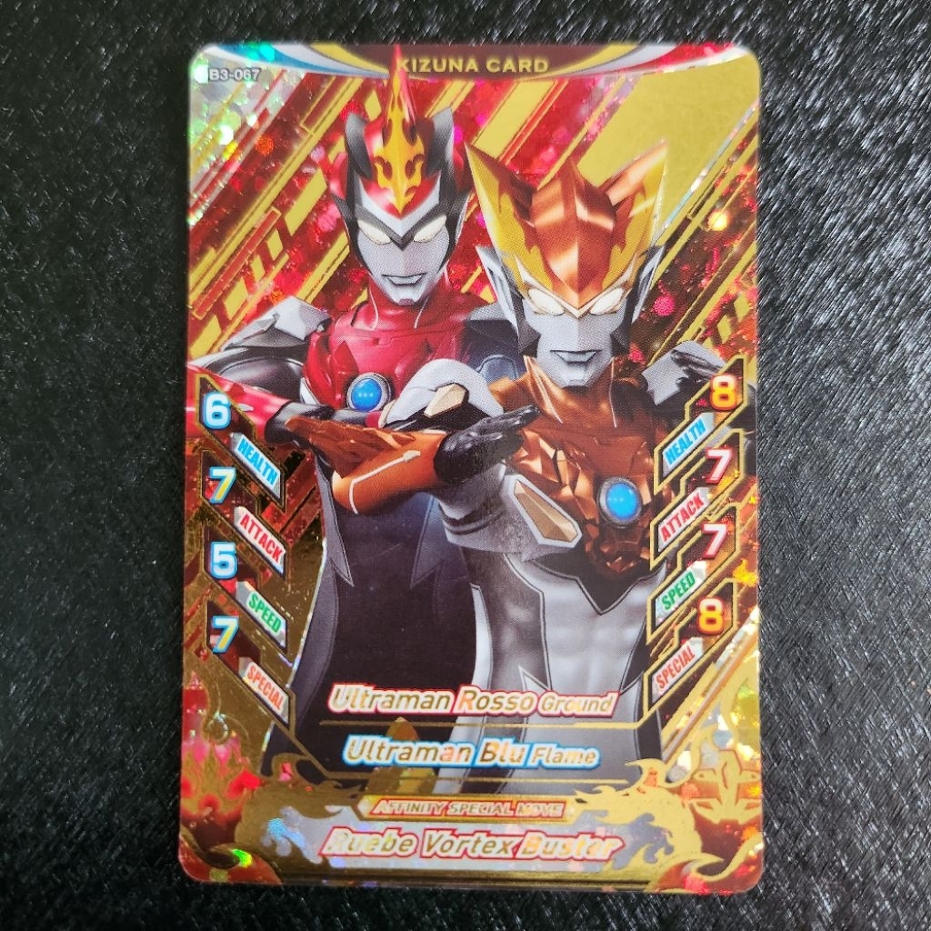 Ultraman Rosso Ground & Blu Flame - Kizuna Card (CP) - Ultraman Fusion Fight R/B