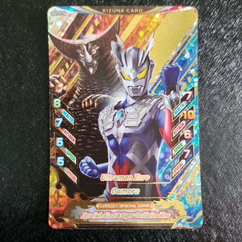 Ultraman Zero & Gomora - Kizuna Card (CP) - Ultraman Fusion Fight R/B