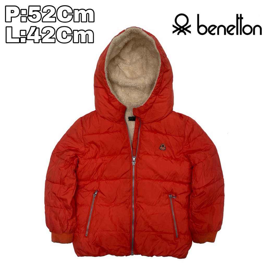 JK37 Jaket Puffer Outdoor Polar Anak 5 Th Benetton  Sherpa Parka Musim Dingin Hiking Pendaki Gunung