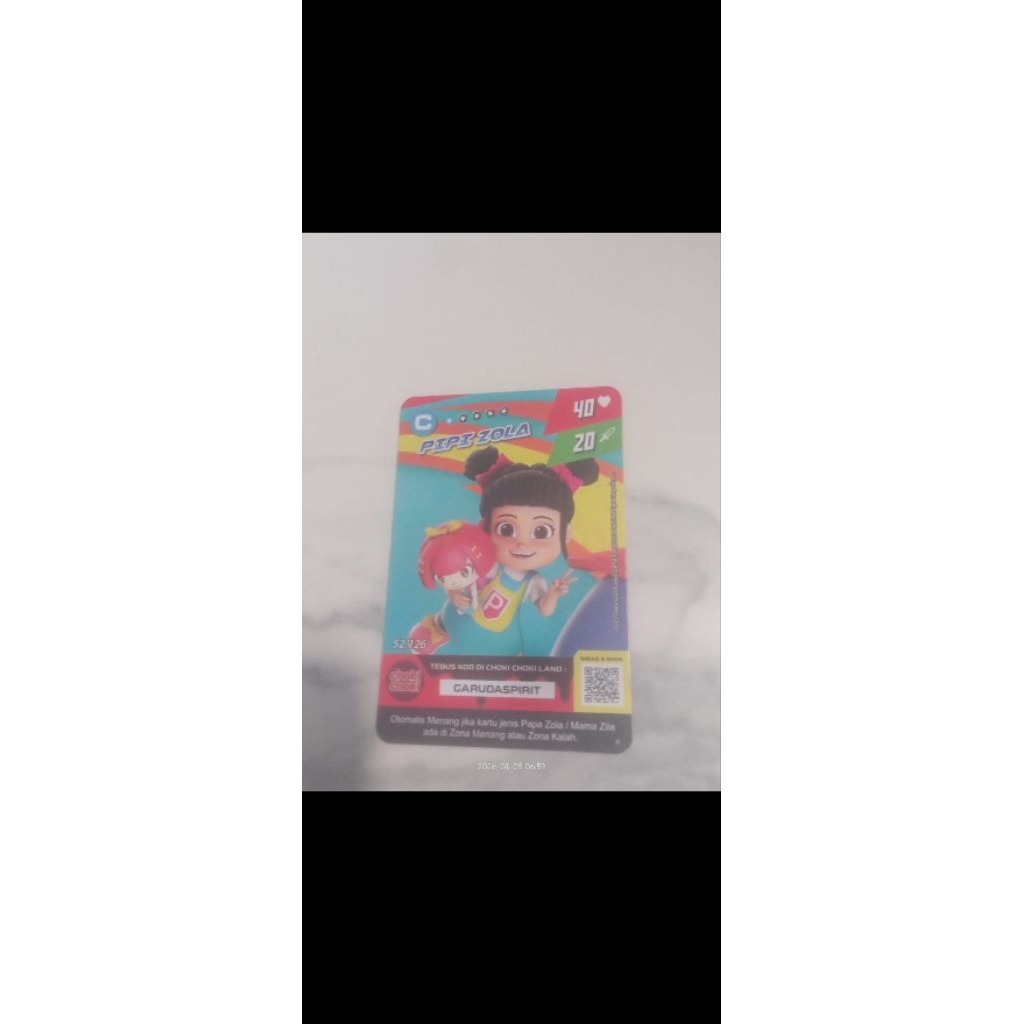 Kartu boboiboy choki choki
