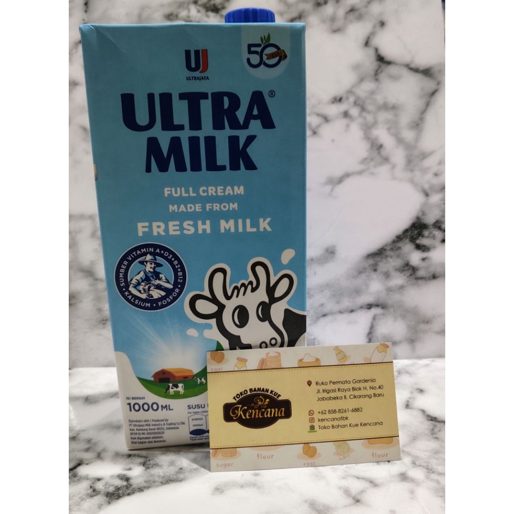 SUSU ULTRA MILK FULL CREAM 1LITER 1PCS / ULTRA MILK SUSU CAIR COKLAT 1LITER / SUSU ULTRA MILK 1LITER