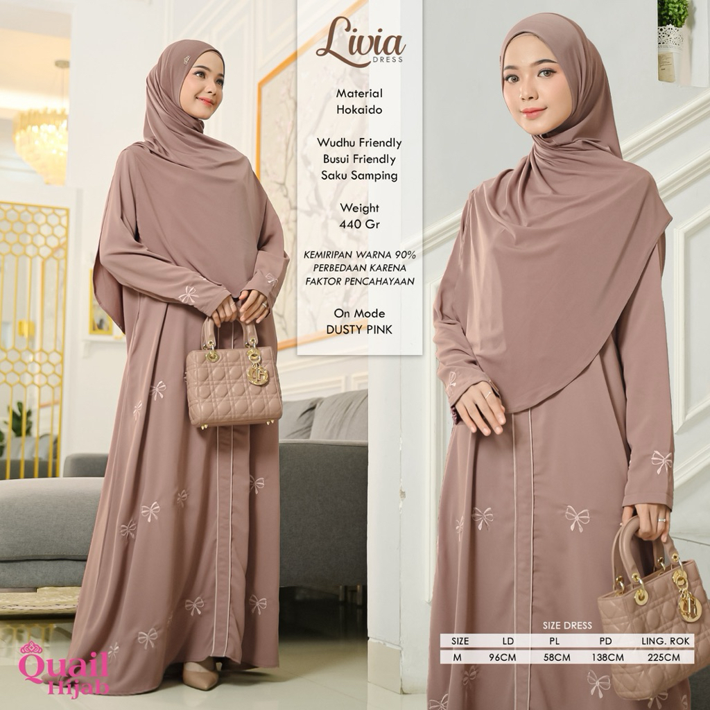 Quail Hijab - LIVIA EXCLUSIVE DRESS ORI QUAIL