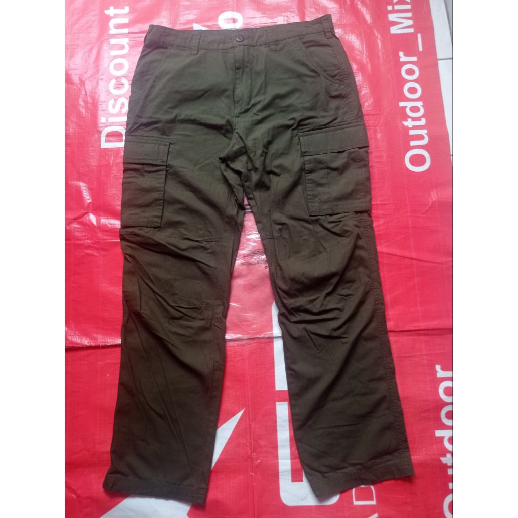 Celana Cargo1998 Kanvas Olive Size 36
