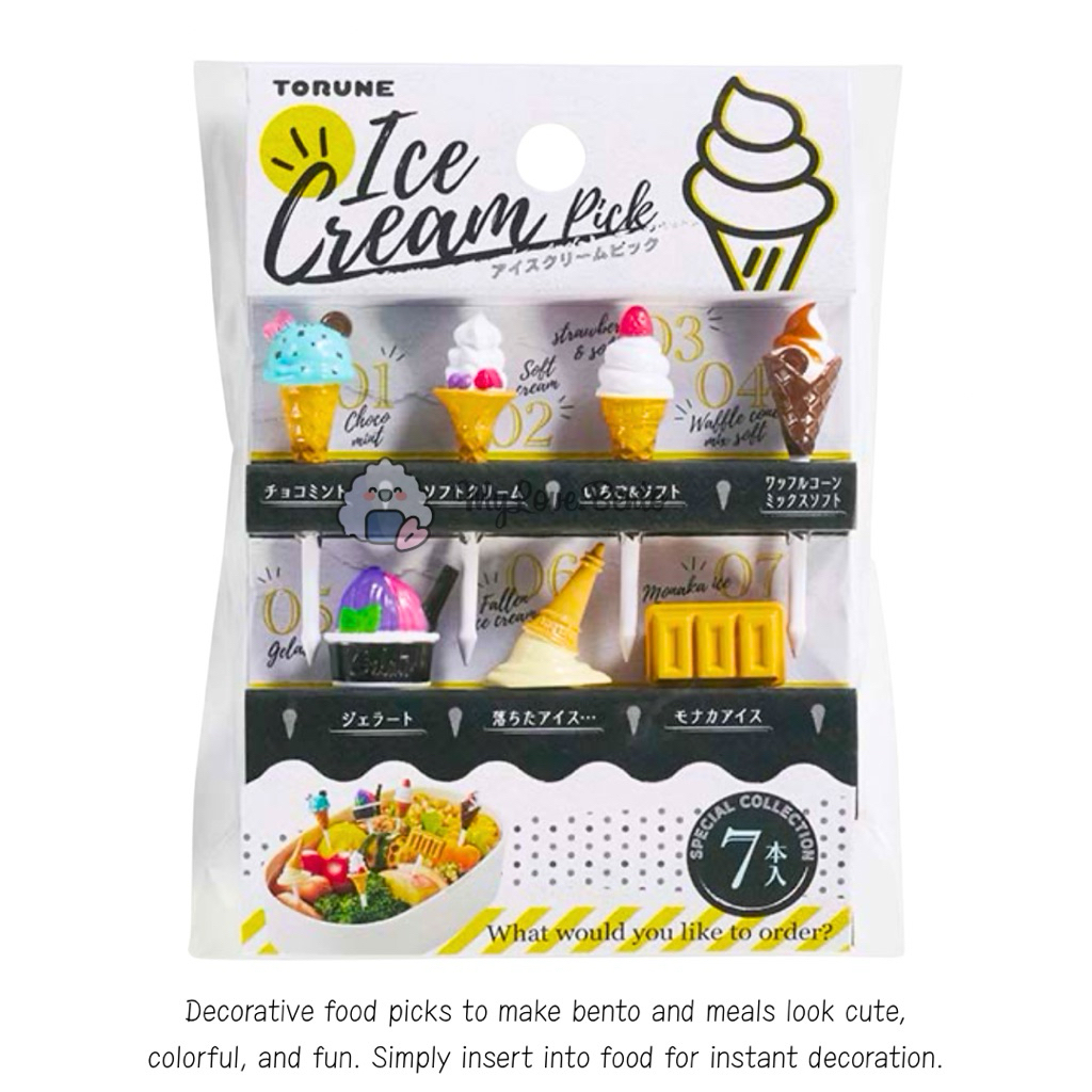 Ice Cream Picks Tusukan Bento Ice Cream Food Picks Fruit Pick Bento