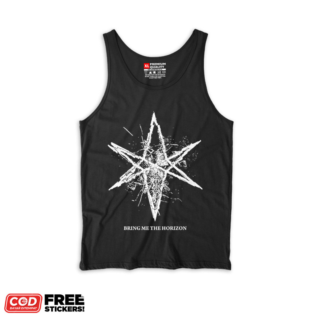 Kaos Lekbong Distro Pria BMTH LOGO NEW Tshirt Music Rock Metal bahan Cotton Combad 24s | Kaos Lekbon