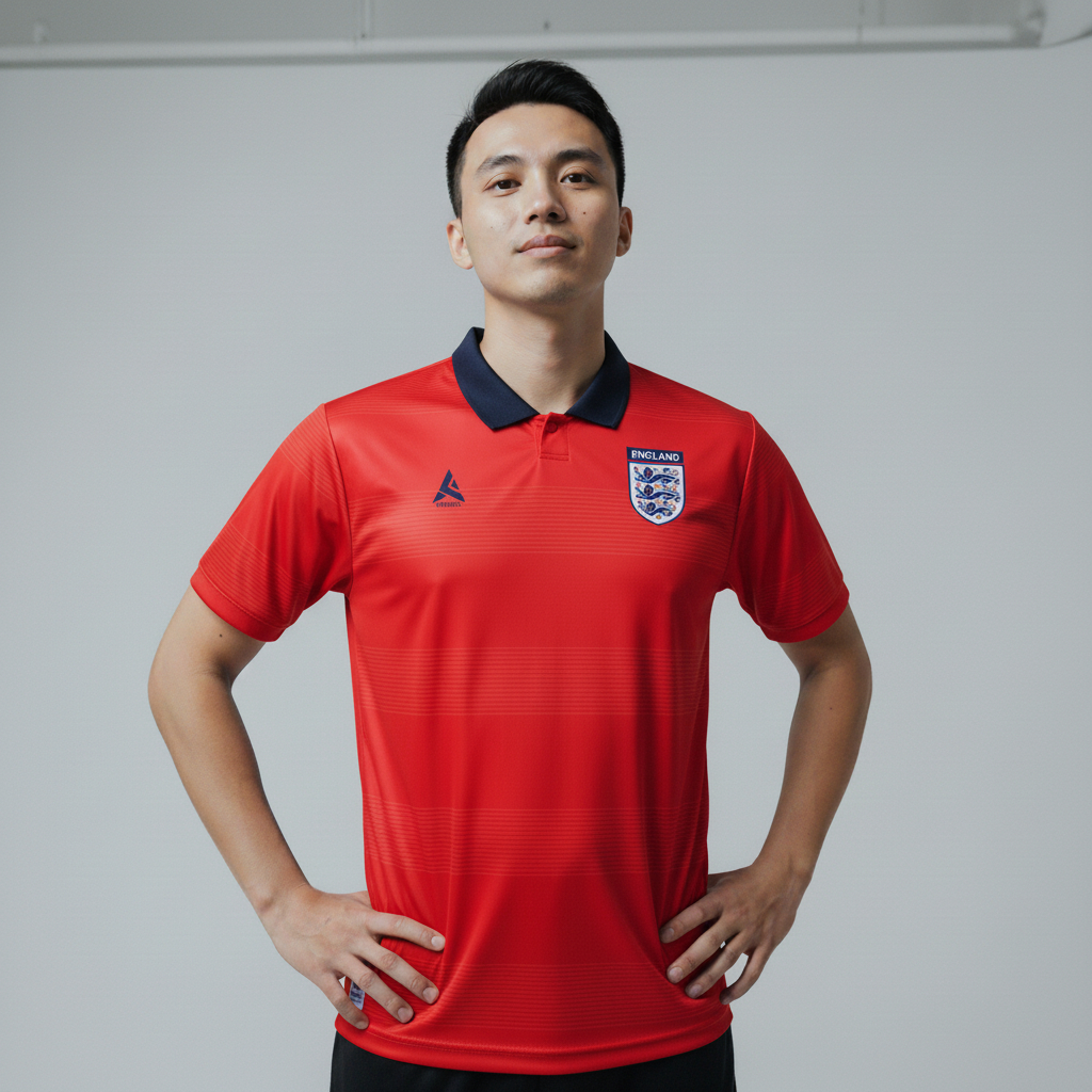 ATHLETIC SPORTWEAR - Jersey Bola Fantasy England 1999-2001 Fullprinting Casual - Atasan