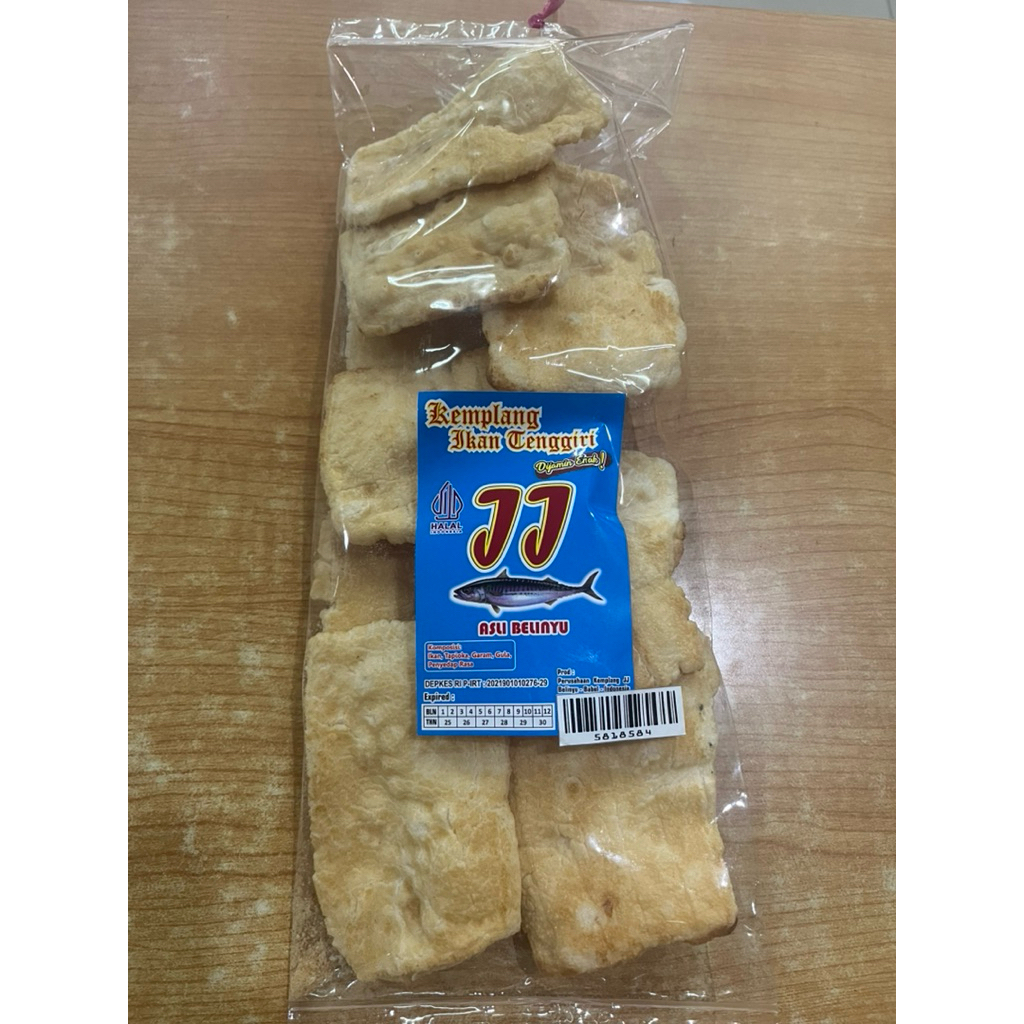 Kemplang Panggang Persegi merek JJ Asli Bangka