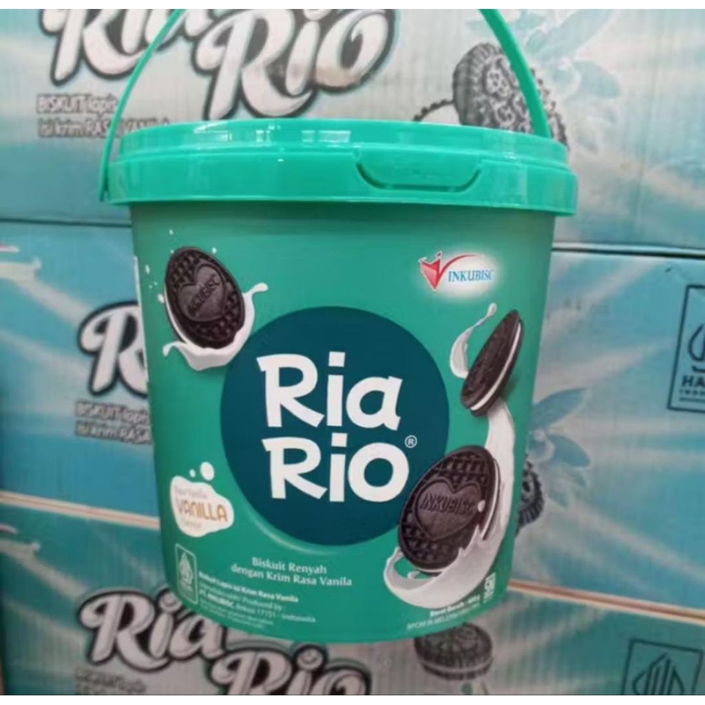RIA RIO BISKUIT KRIM RASA VANILA 400GR