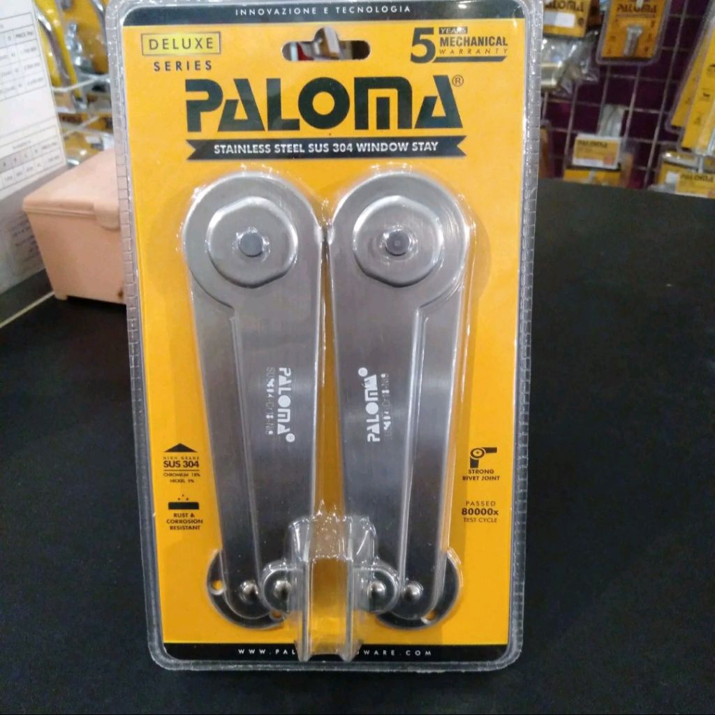 PALOMA WSP 211 Engsel Penahan Bouvenli / Jendela 9" Stainless SUS 304
