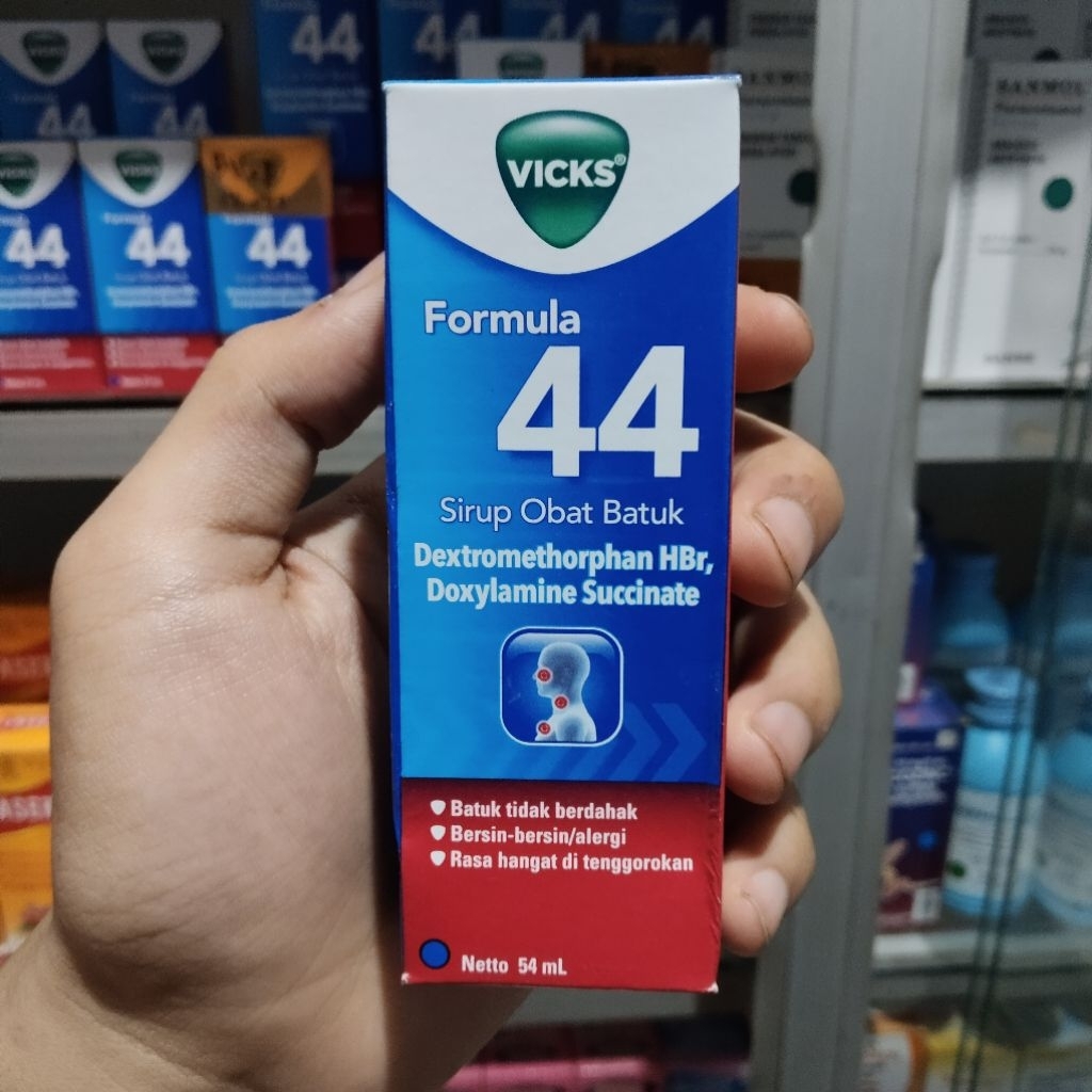 Sirup Obat Batuk Dewasa Vicks Formula 44 54ml - Meredakan Batuk Kering & Bersin