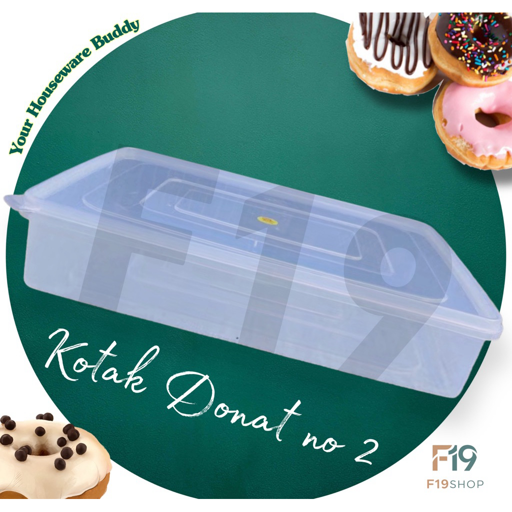 Kotak donat/ durian/ bika ambon plastik bening no 2 GM