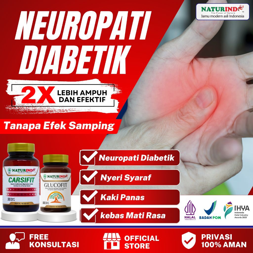 Obat Neuropati Diabetik Kebas Kaki Panas Kesemutan Perifer Diabetik Herbal Ampuh BPOM
