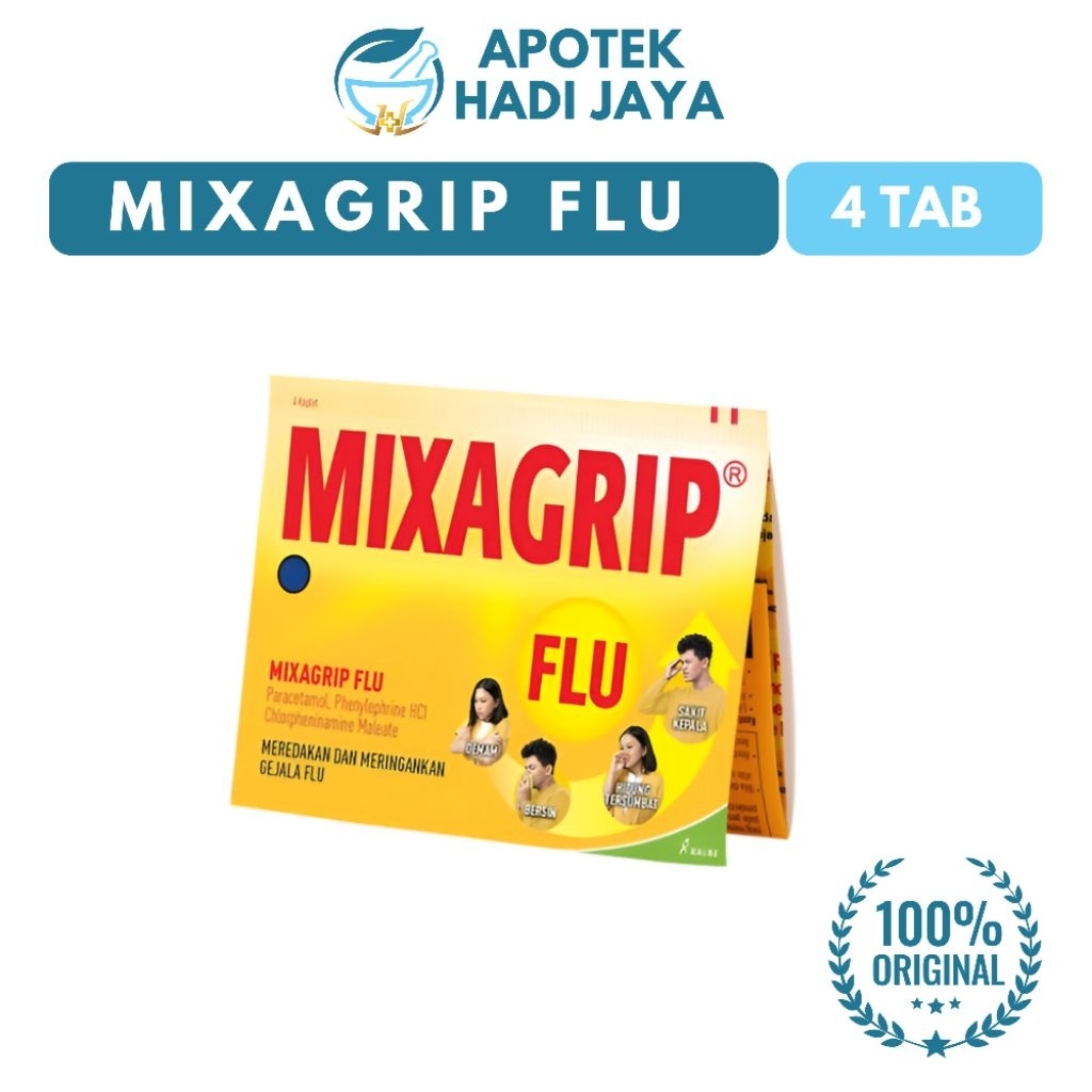 MIXAGRIP FLU (4 TABLET) - OBAT FLU
