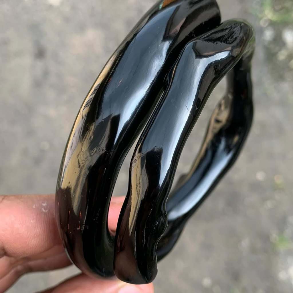 Gelang Akar Bahar Hitam Premium Babon / Jumbo Original