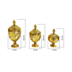 Vicenza Toples Permen Kaca Set 3pcs Oriana VGC7508