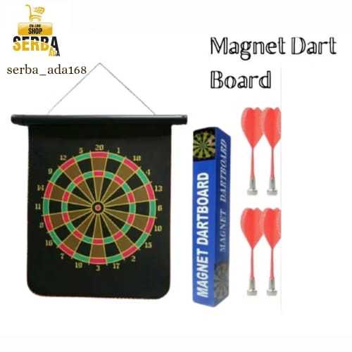 MAINAN EDUKASI ANAK/MAINAN MAGNET DART/DART/PANAH SHOT/MAGNET DARTBOARD 15"/MAGNETIC DART BOARD