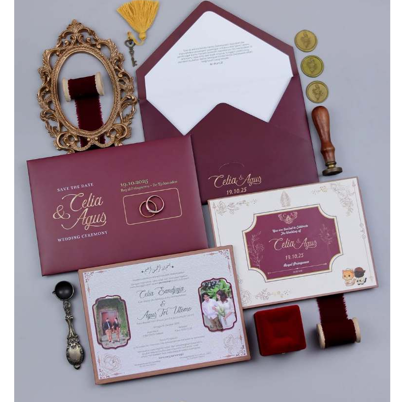 UNDANGAN HARDCOVER + AMPLOP