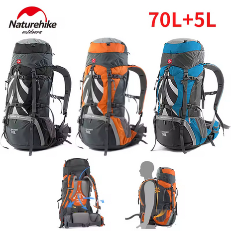CARRIER 70+5 L NATUREHIKE NH70B070-B  - TAS GUNUNG