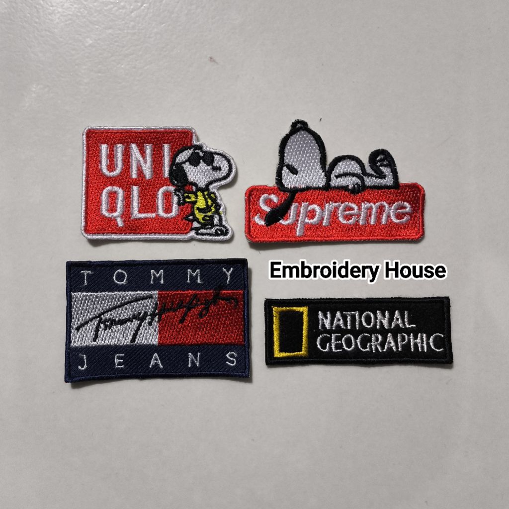 Patch Bordir Emblem Logo Brand Keren