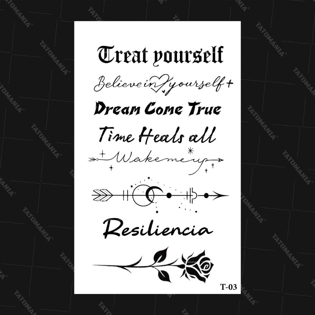 TM-Sticker tattoo temporary semi permanen Tulisan 03