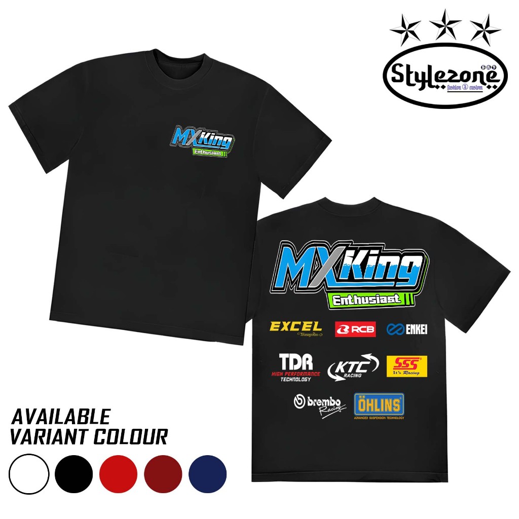 Kaos MX King Enthusiast 150 Baju Yamaha Jupiter MX Indonesia Kaos Racing Terbaru Bisa Cod