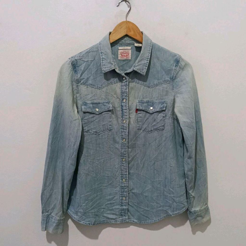 Levis Western Shirt Denim Woman