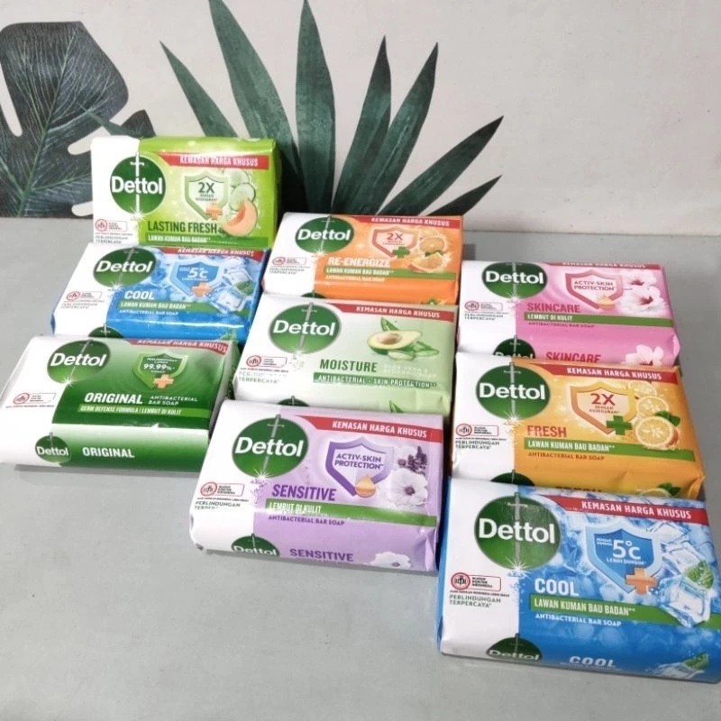 Dettol batang 100g Isi 3 / Sabun batang dettol /dettol 100g isi 3 / Sabun dettol