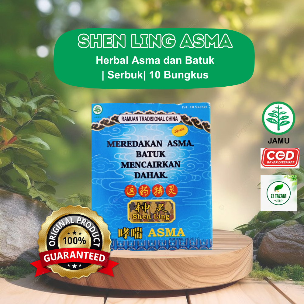 Shen Ling – Ramuan Tradisional China untuk Asma & Batuk Tanpa Bahan Kimia Berbahaya Membantu Meredak