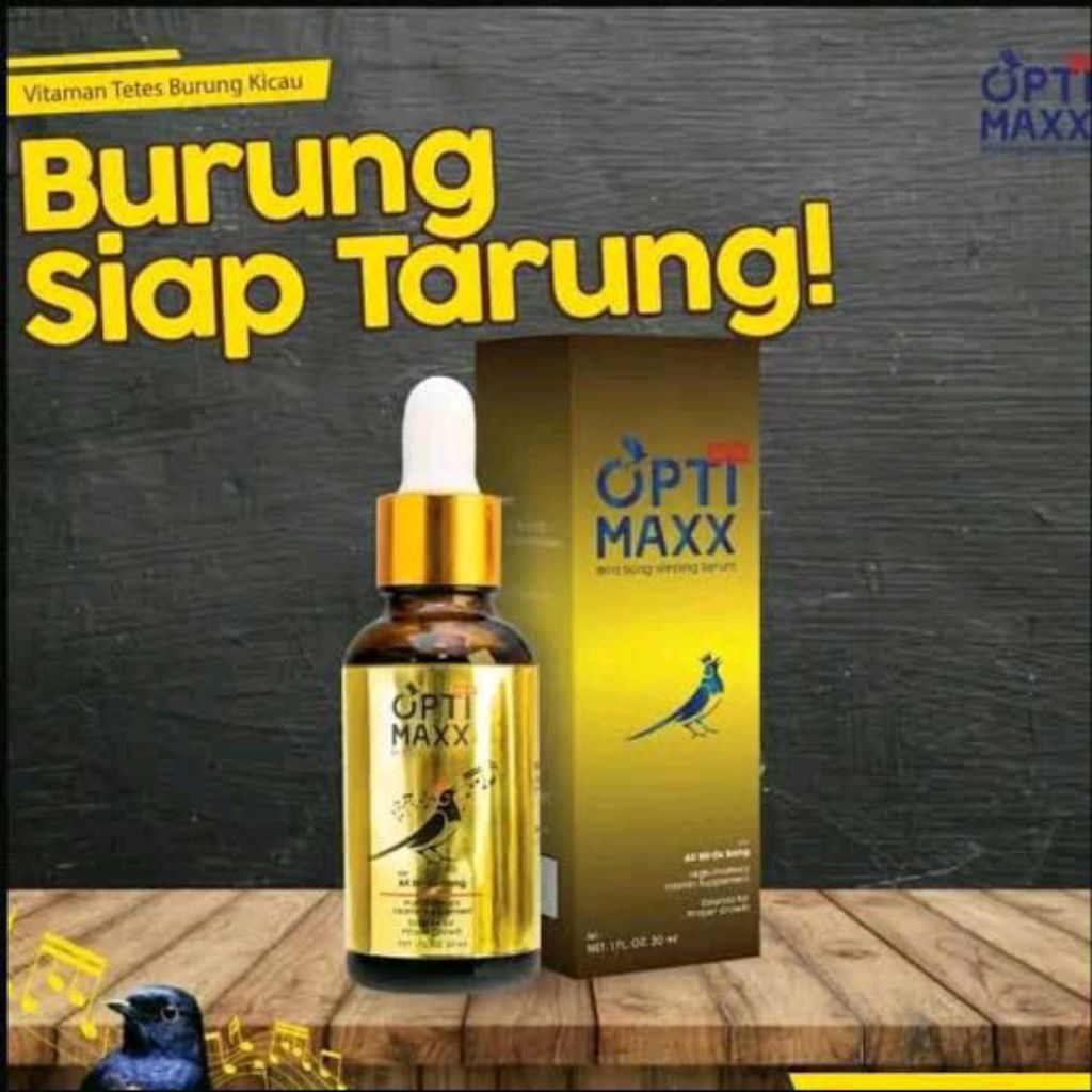 Optimaxx opti max vitamin burung murai kacer cak ijo anis jenggot kapas tembak wambi  ciblek jalak