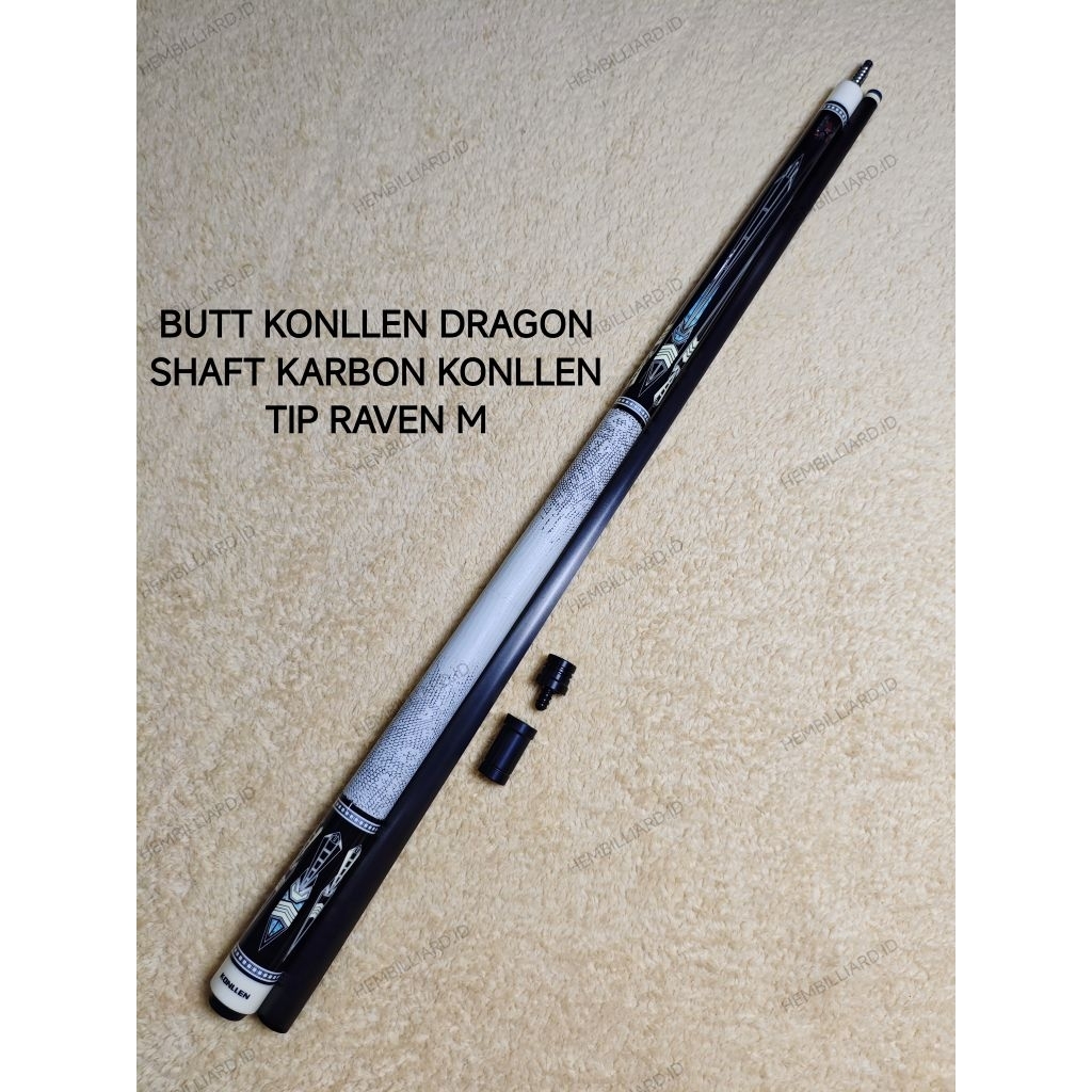 STIK PLAY butt konllen dragon + shaft karbon konllen (BEKAS)