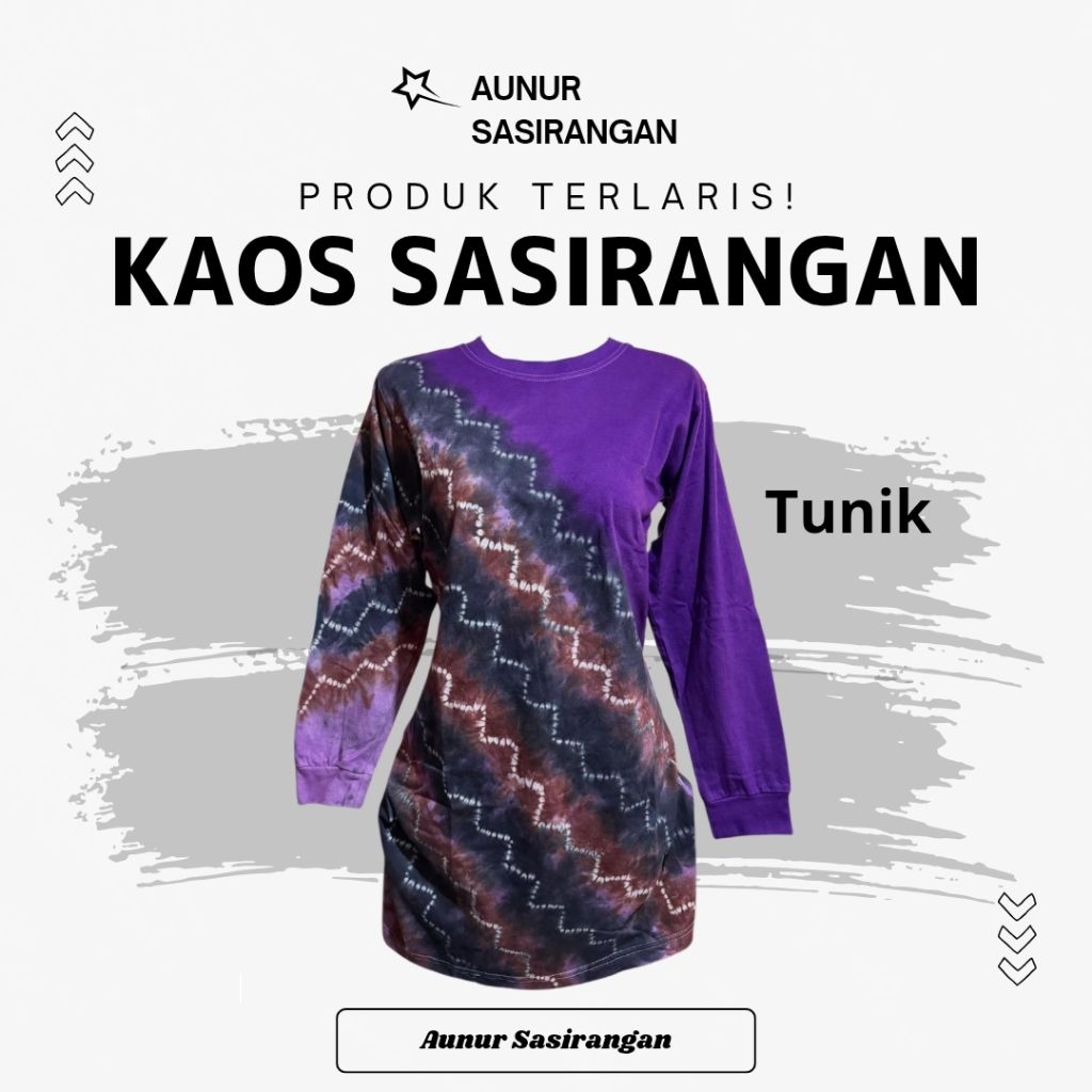 Kaos Sasirangan TUNIK - Bahan Cotton Combed