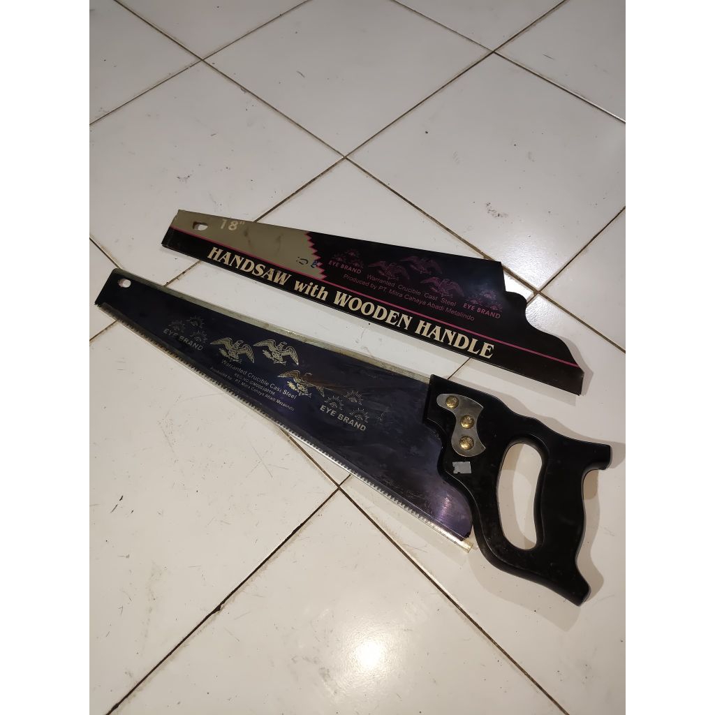 GERGAJI KAYU CAP MATA ASLI 18 INCH ORIGINAL GERMANY
