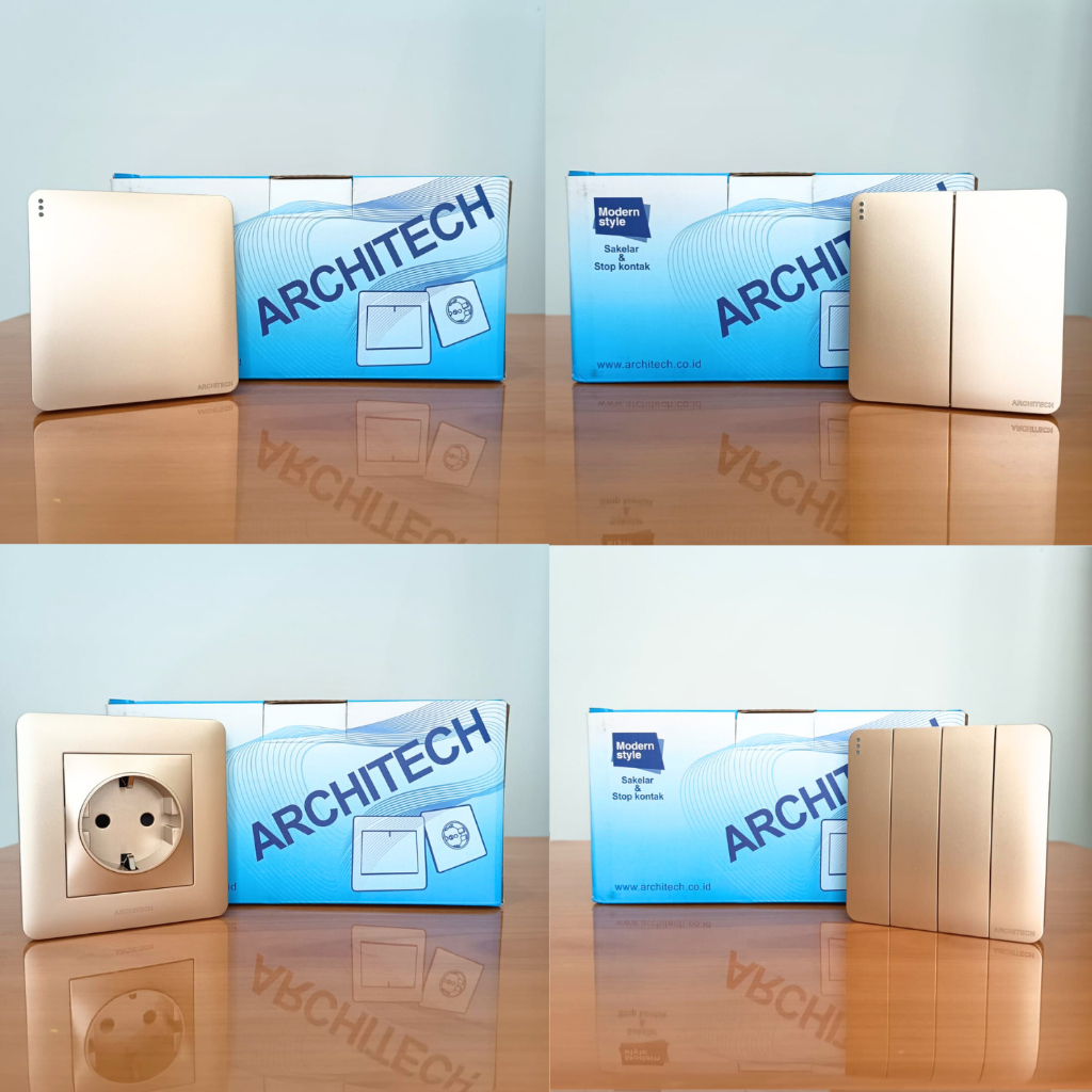ARCHITECH SAKLAR STOP KONTAK INFINITY GOLD