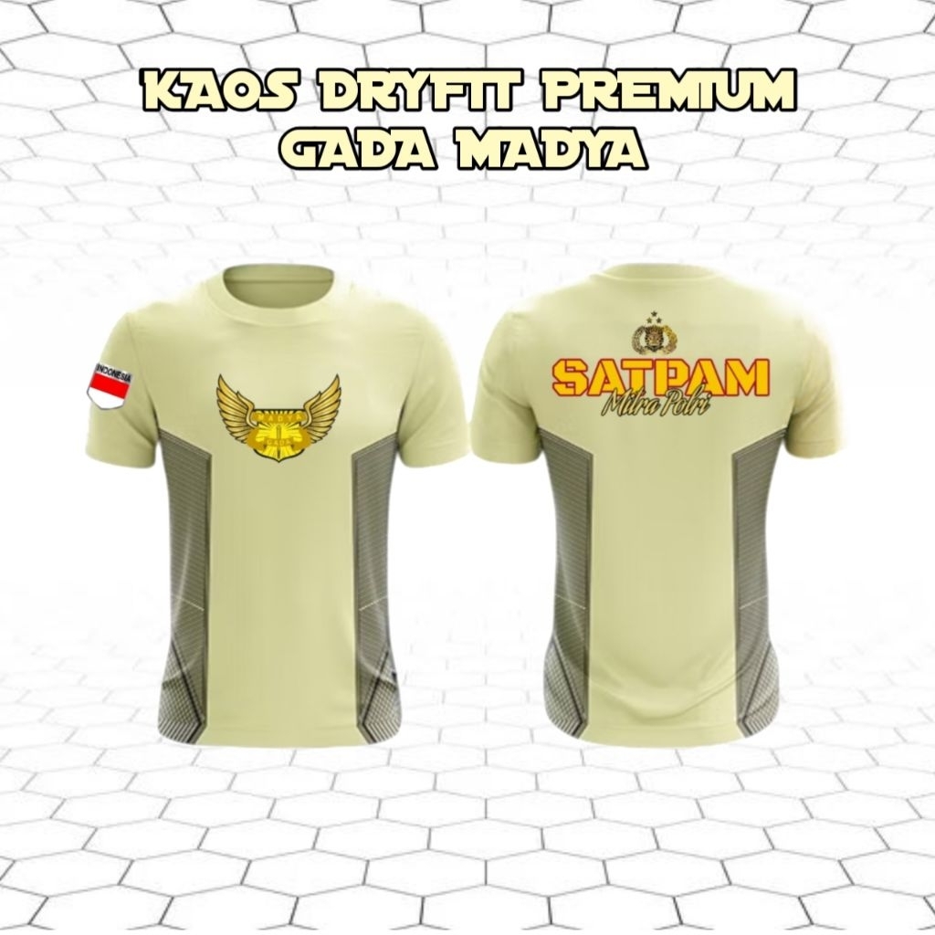 Kaos dryfit satpam gada madya/kaos dalaman satpam security premium