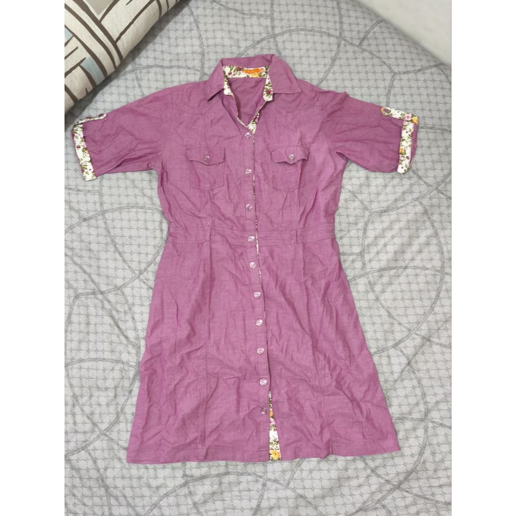 Dress Dual Pink Ungu