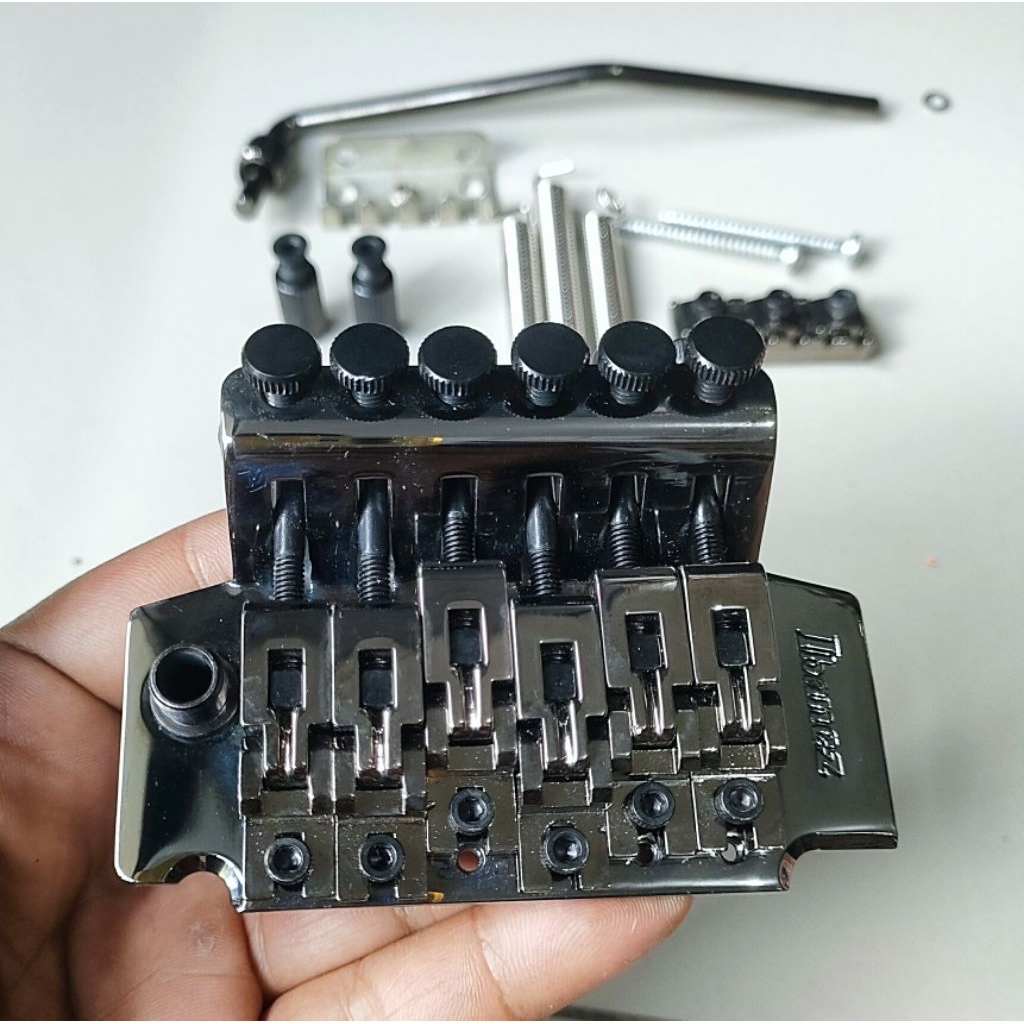 Tremolo Ibanez logo Original warna Black nickel