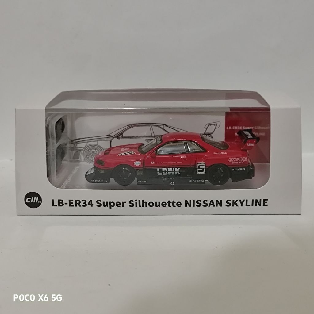 CM Model Nissan Skyline LB-ER34 Super Silhuette
