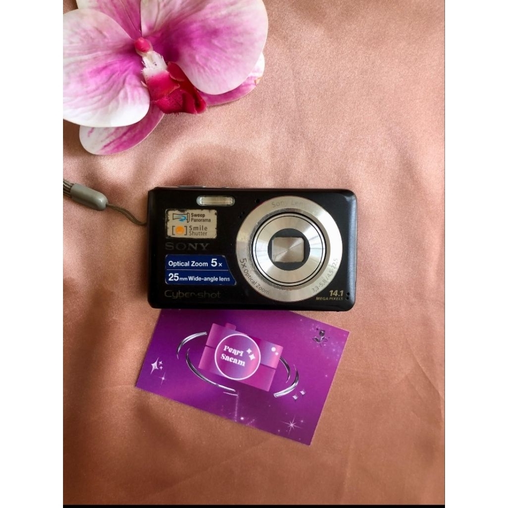 digicam sony cybershot w520 black preloved digital camera hitam second