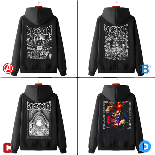 Sweater Noxa Hoodie Casual Unisex Bahan Cotton Fleece [Bisa COD]