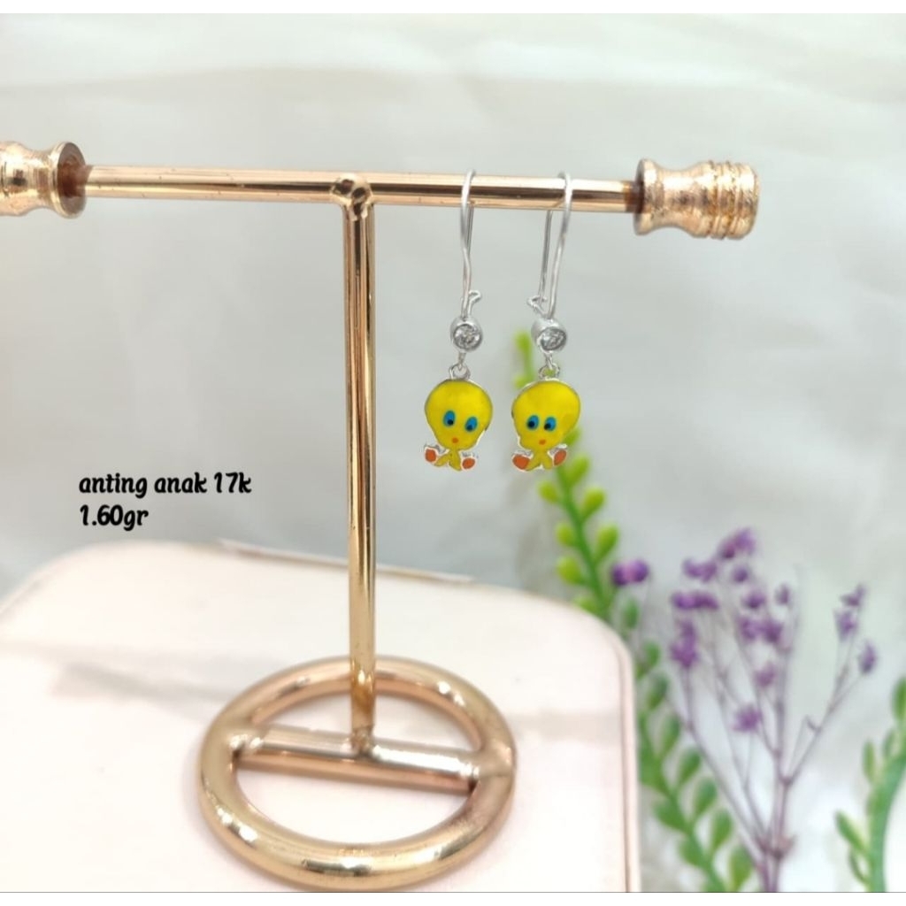 Anting emas 75 tweety