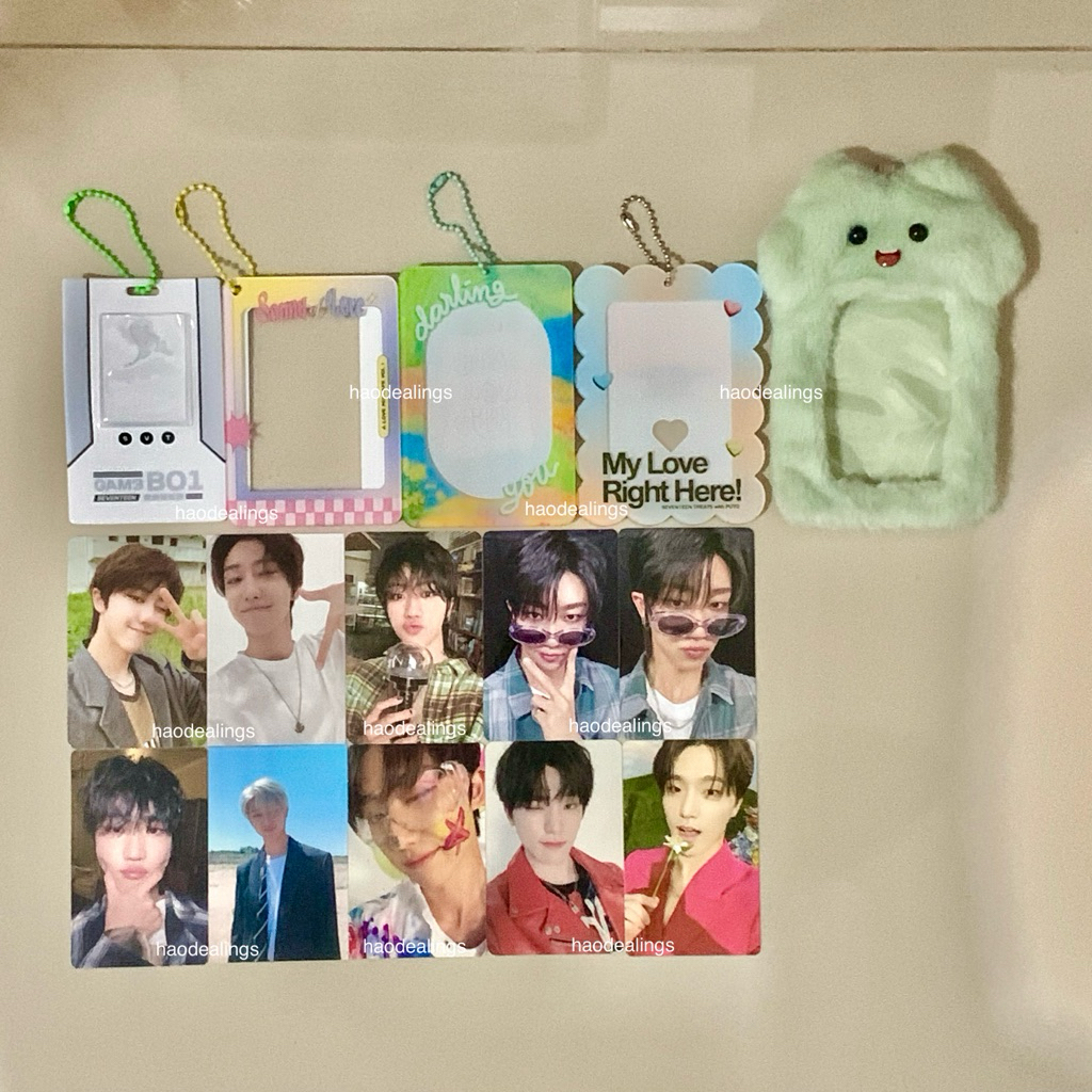 [BACA DESKRIPSI] SEVENTEEN THE8 & DINO OFFICIAL PHOTOCARD & PRELOVED KPOP CARD HOLDER CAHOL SYNNARA 