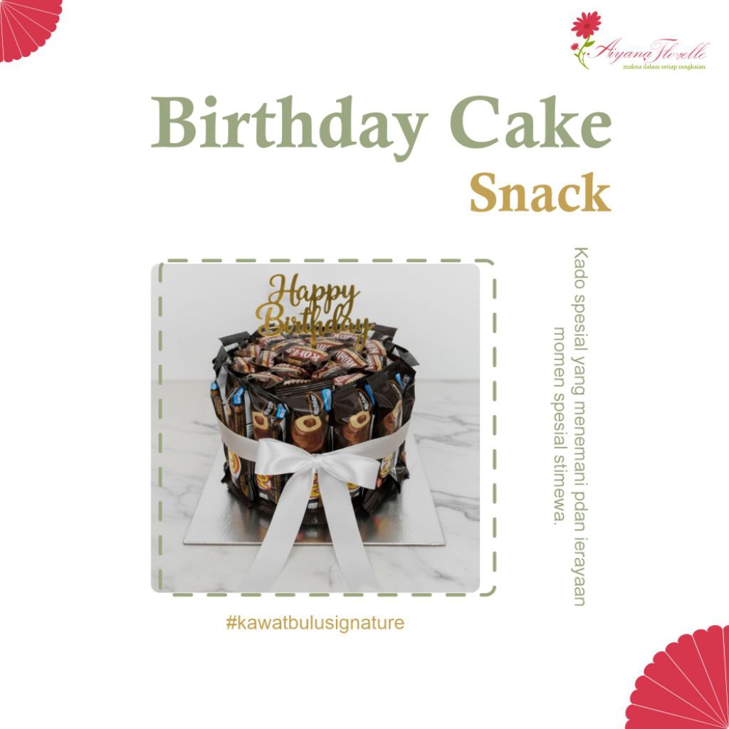 Birthday Cake Snack | Kue Ulang Tahun Snack | Handmade