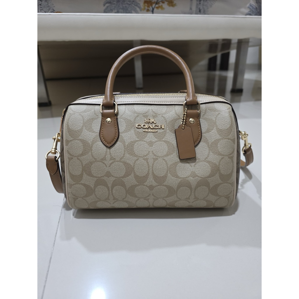 tas bag coach limited original coklat brown jamin asli 100%